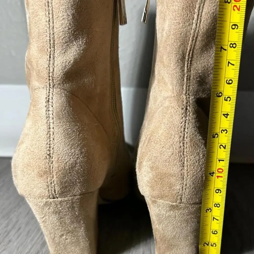 Jessica Simpson tan suede
